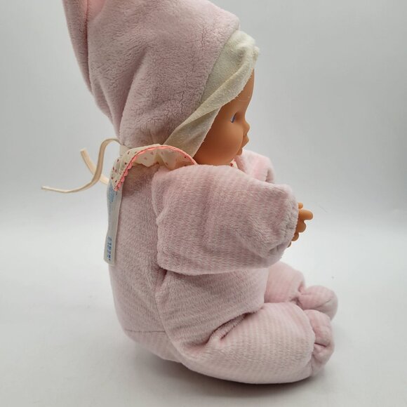 Corelle Babipouce Stuffed Baby Doll 9" Plush Cloth Body My First Doll Pink 2013 - Picture 6 of 9